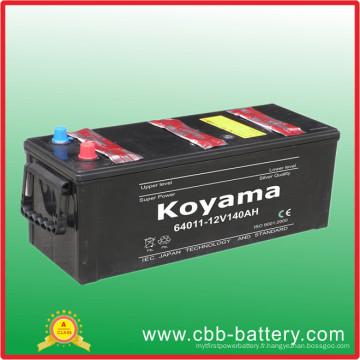 N165 (NS200) Batterie résistante de voiture de la norme JIS / DIN 12V165ah d&#39;entretien de batterie résistante